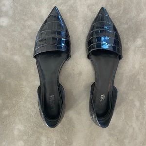 MK faux croc flats